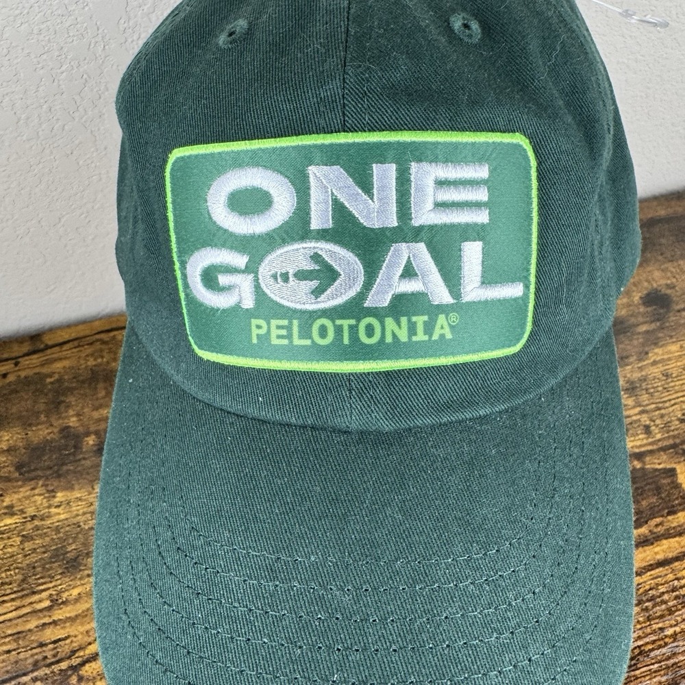 One Goal Pelotonia Green Hat Adjustable‎ Strapback Cotton Cycling Cap